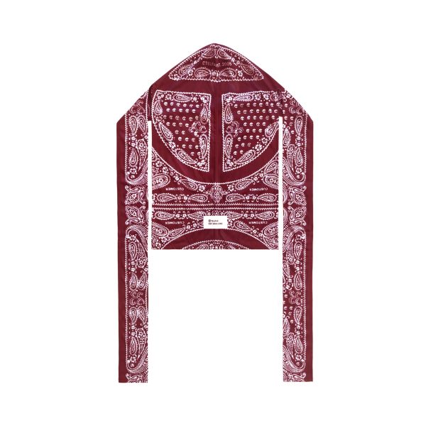 Bandana Print Durag - Red/White