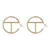 Large Logo Hoop Earring - Gold