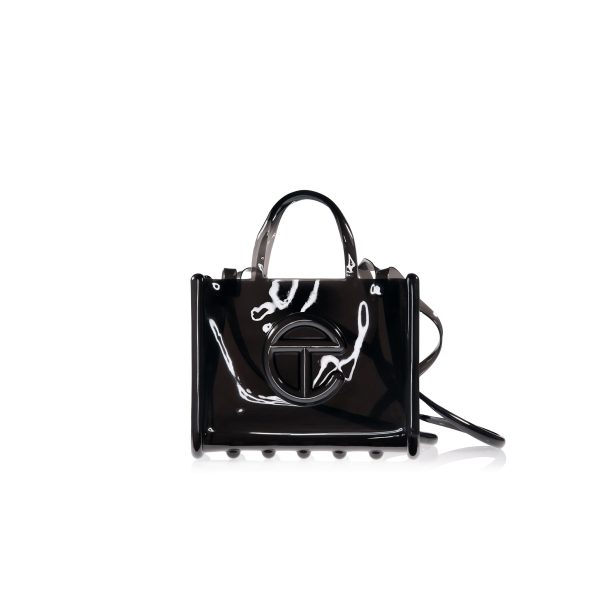 Medium Jelly Shopper - Clear Black