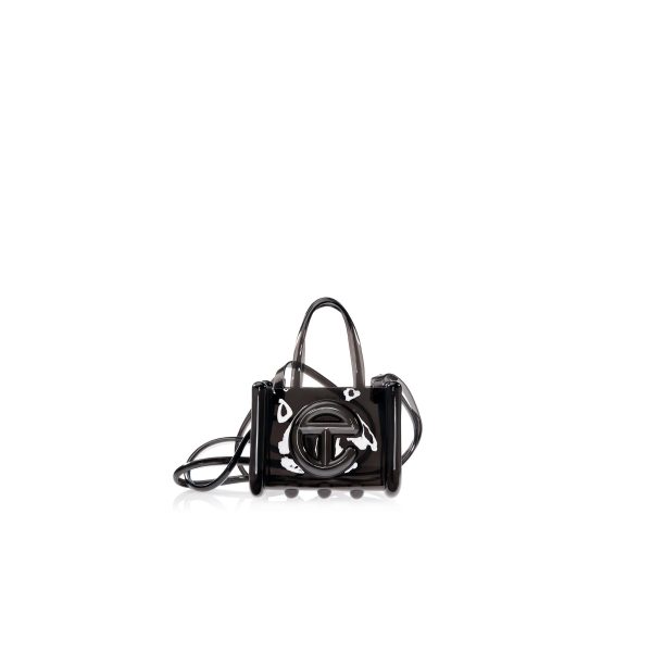 Small Jelly Shopper - Clear Black