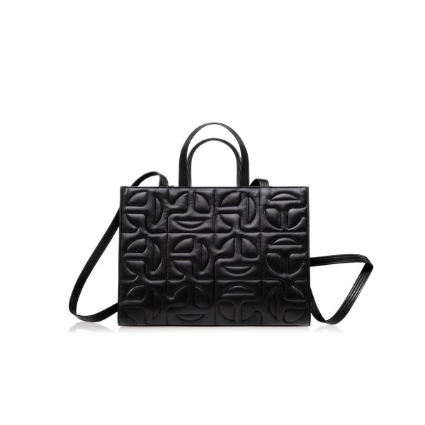 Quilted Medium Shopper - Leather