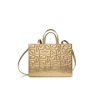 Quilted Medium Shopper - Gold
