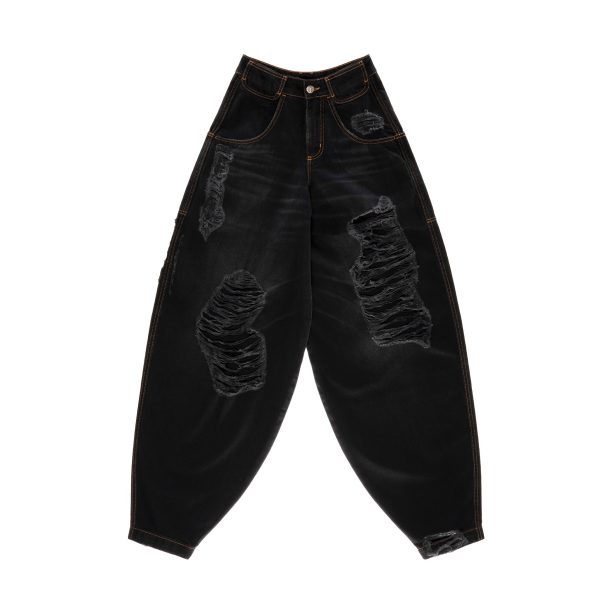 Baggy Jean - Distressed Black