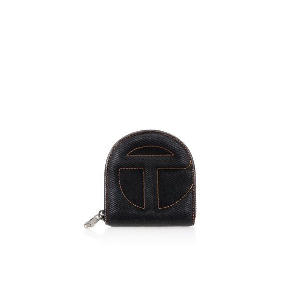 Telfar Wallet - Black Denim