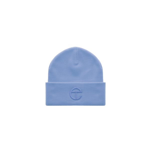 Embroidered Beanie - Cerulean