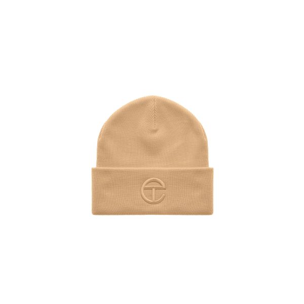 Embroidered Beanie - Cream