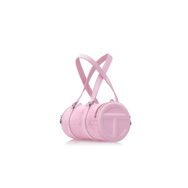 Medium Jacquard Telfar Duffle - Bubblegum Monogram
