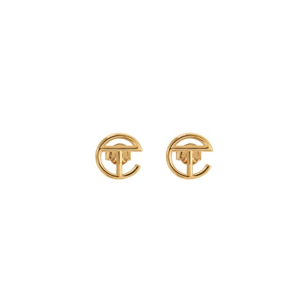 Logo Stud Earring - Gold