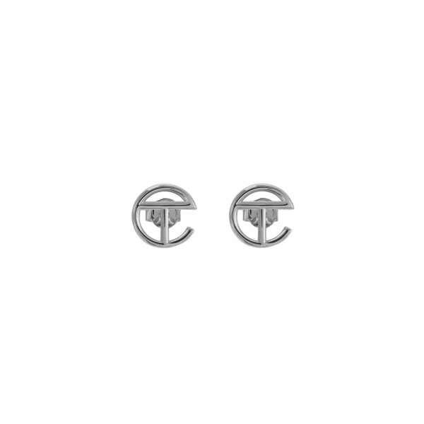 Logo Stud Earring - Silver