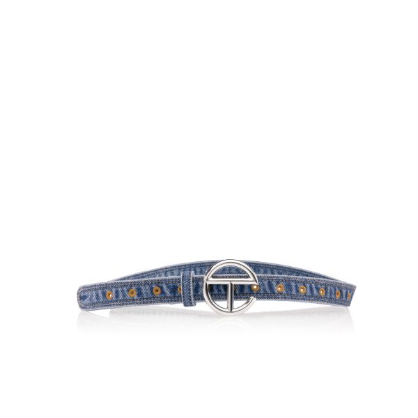 Denim Logo Belt - Blue
