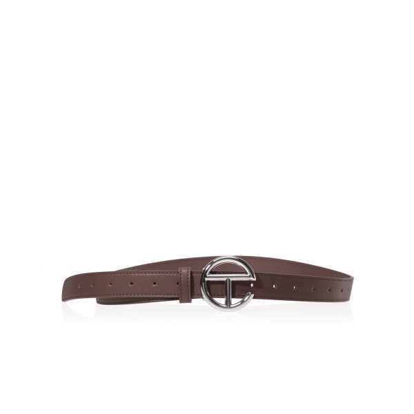 Logo Belt - Silver/Chocolate