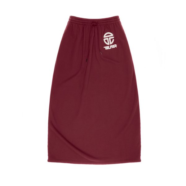 Long Sweatskirt - Oxblood