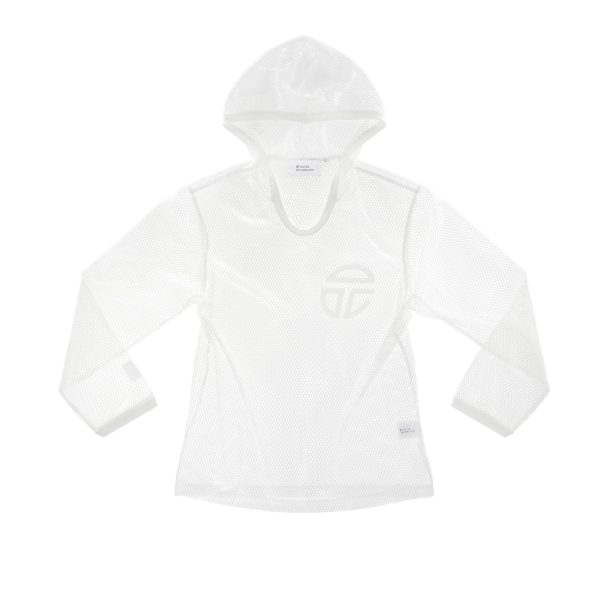 Mesh Hoodie T - White