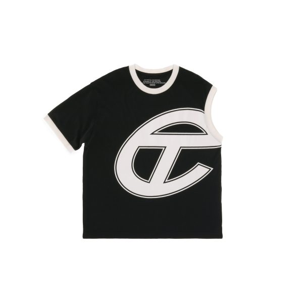 One Sleeve T - Black/white