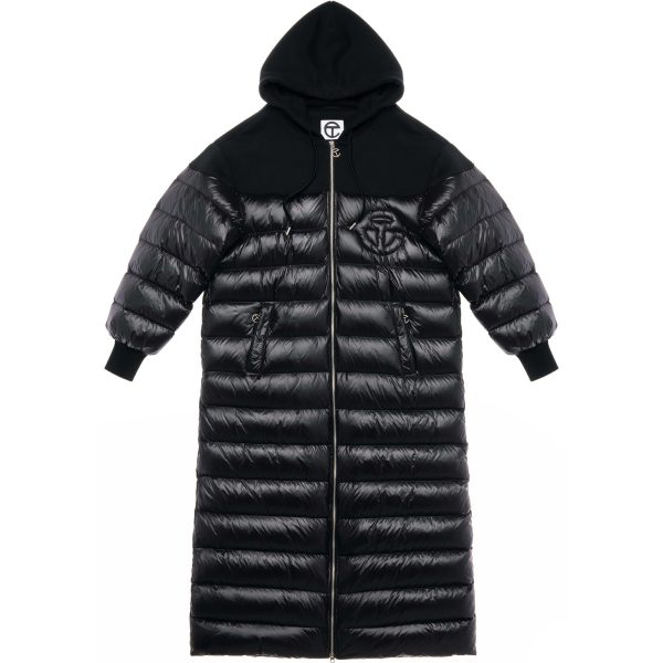 Puff Hoodie Coat - Black