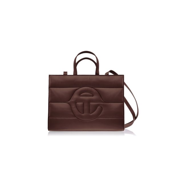 Medium Puff Shopper - Chocolate