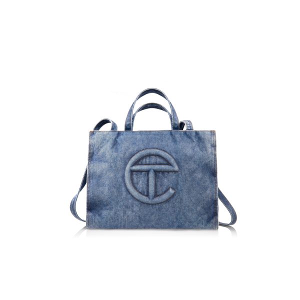 Medium Denim Shopper - Blue