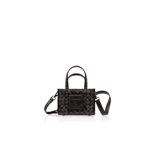 Small Jacquard Shopper - Black Monogram