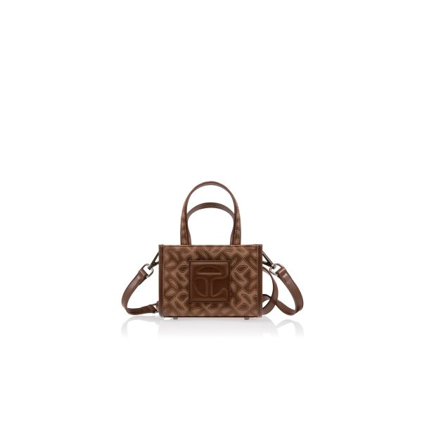 Small Jacquard Shopper - Chocolate Monogram